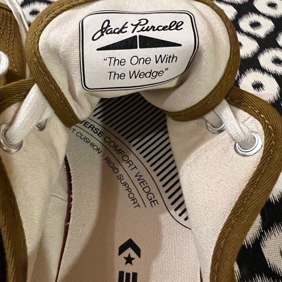 Olive Brown Jack Purcell Lowtop Converse Shoes - Picture 8 of 9